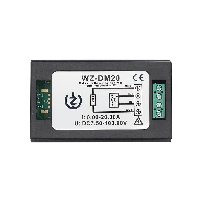 DC 8V-100V Multi-function Watt-hour Meter  LCD Digital Voltage Current Power Consumption 20A 50A100A Monitor Energy Voltmeter