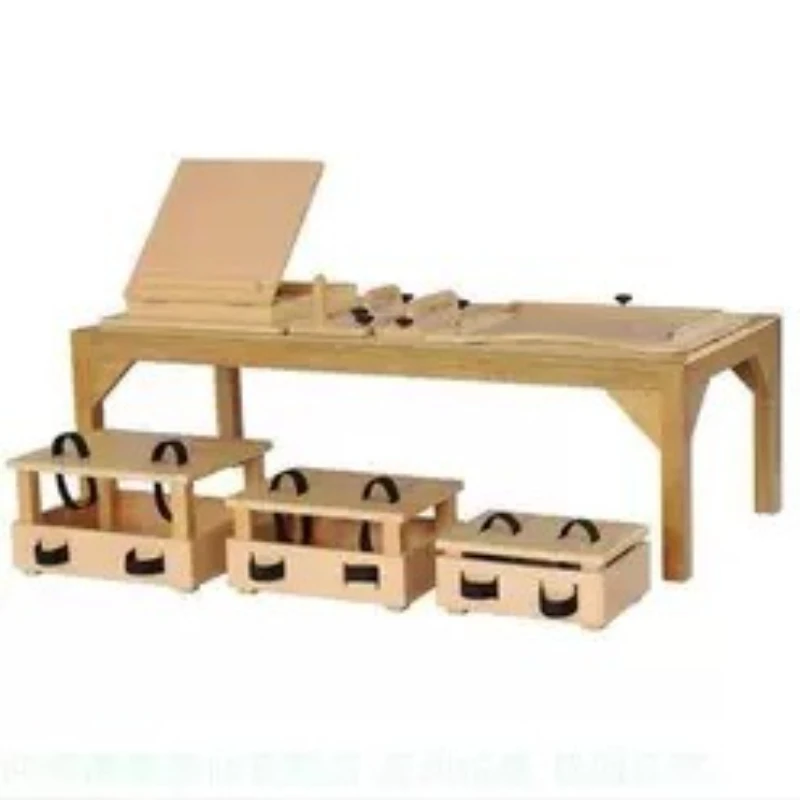 

Guided training combination, box stool children's rehabilitation training, wooden corrugated bed hand-eye coordination