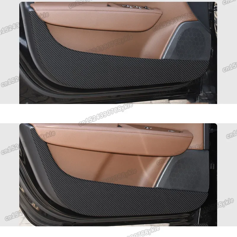 carbon fiber leather car door anti-kick mat protective pad for exceed TLX VX 2020 2021 2022 2023 interior accessories decoration