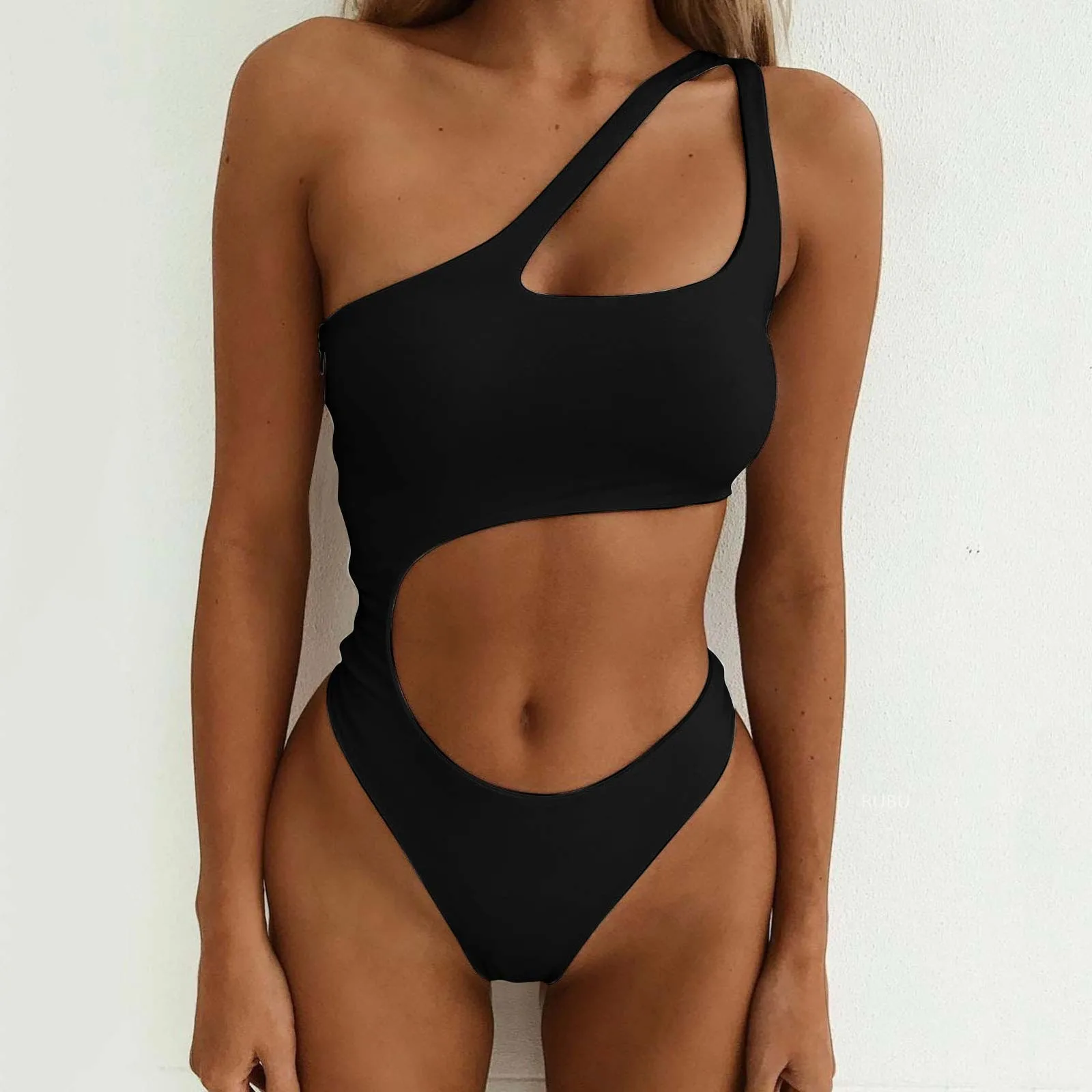 Maillot de bain une pièce pour femme, monokini, bikini, taille haute, entrecroisé, tankini, baigné, nouveau