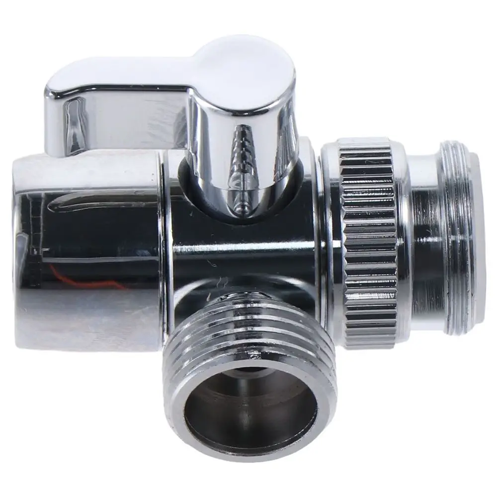 

Латунный переключающий клапан для смесителя M22 x M24, серебряный адаптер для крана, разветвитель для смесителя для кухни, ванной комнаты, насадка для шланга для раковины