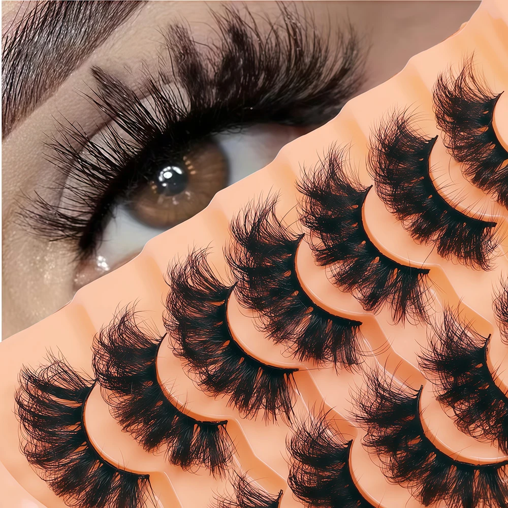 7-أزواج من الرموش الصناعية من سلسلة أوروبية وأمريكية رموش تكثيف سميكة تايلاندية طراز عصري رقيق للغاية #2