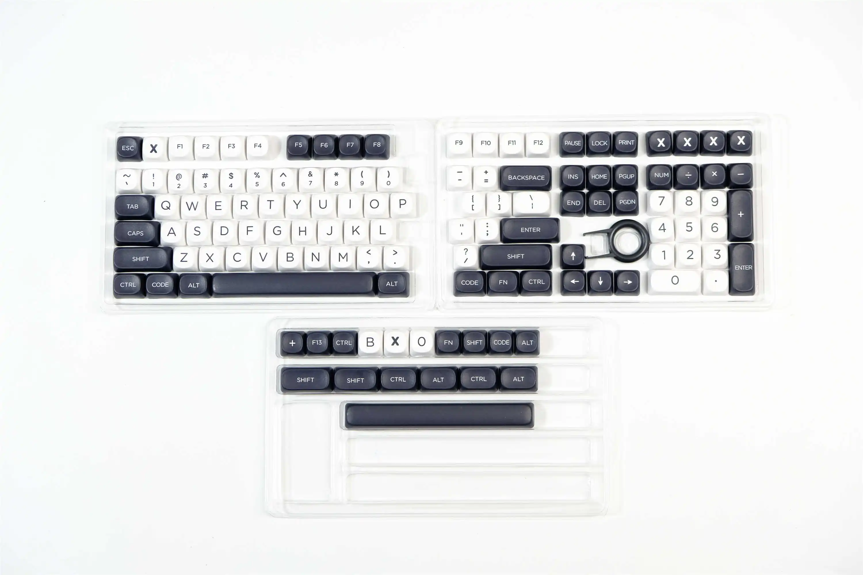 GMK minimalist black white Keycap 126 Keys PBT Keycaps MOA Profile DYE-SUB Customized Keycaps For Mechanical Keyboard