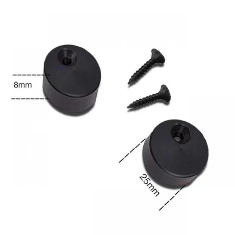 

Black Barn Door Anti-Jump Blocks, Hardware Accessories to Prevent Door from Falling Off