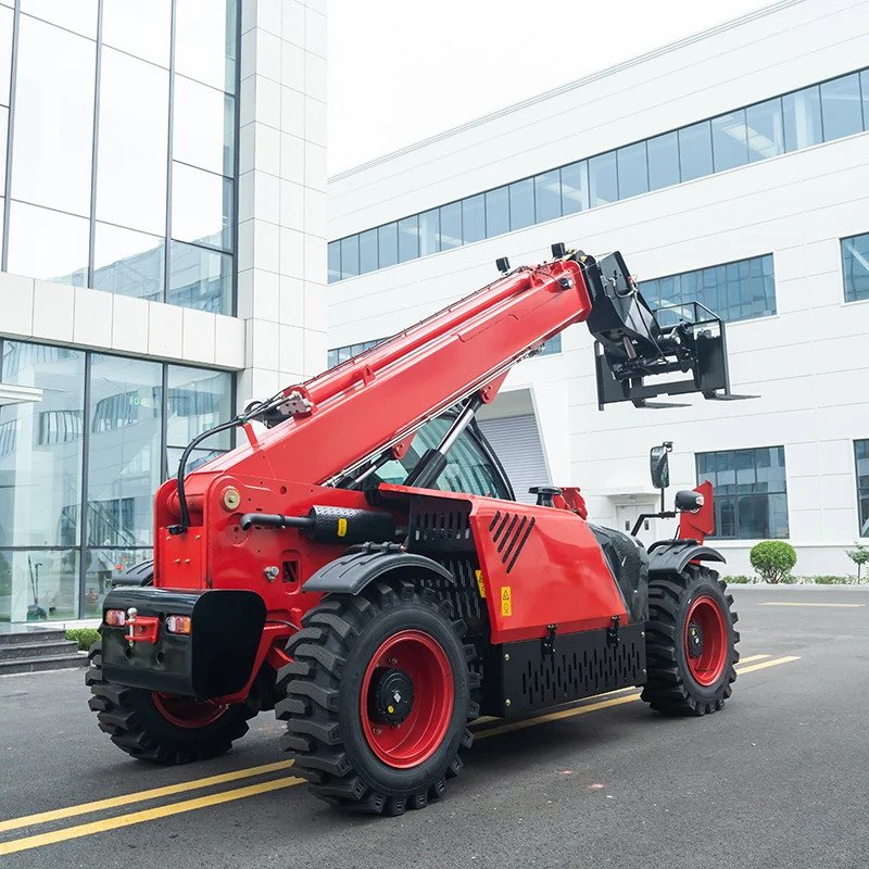 China YG1035 Diesel 3.5 Ton Telescopic Forklift Telehandler With Automatic Fork Leveling 11m Lifting Height 4WD