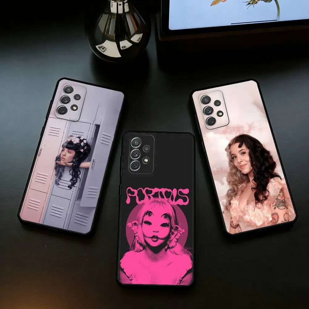 S-Singer M-Melanie Martinez   Soft Silicone Black Cover Phone Case For Samsung Galaxy A73,A72,A71,A70,A53,A52,A51