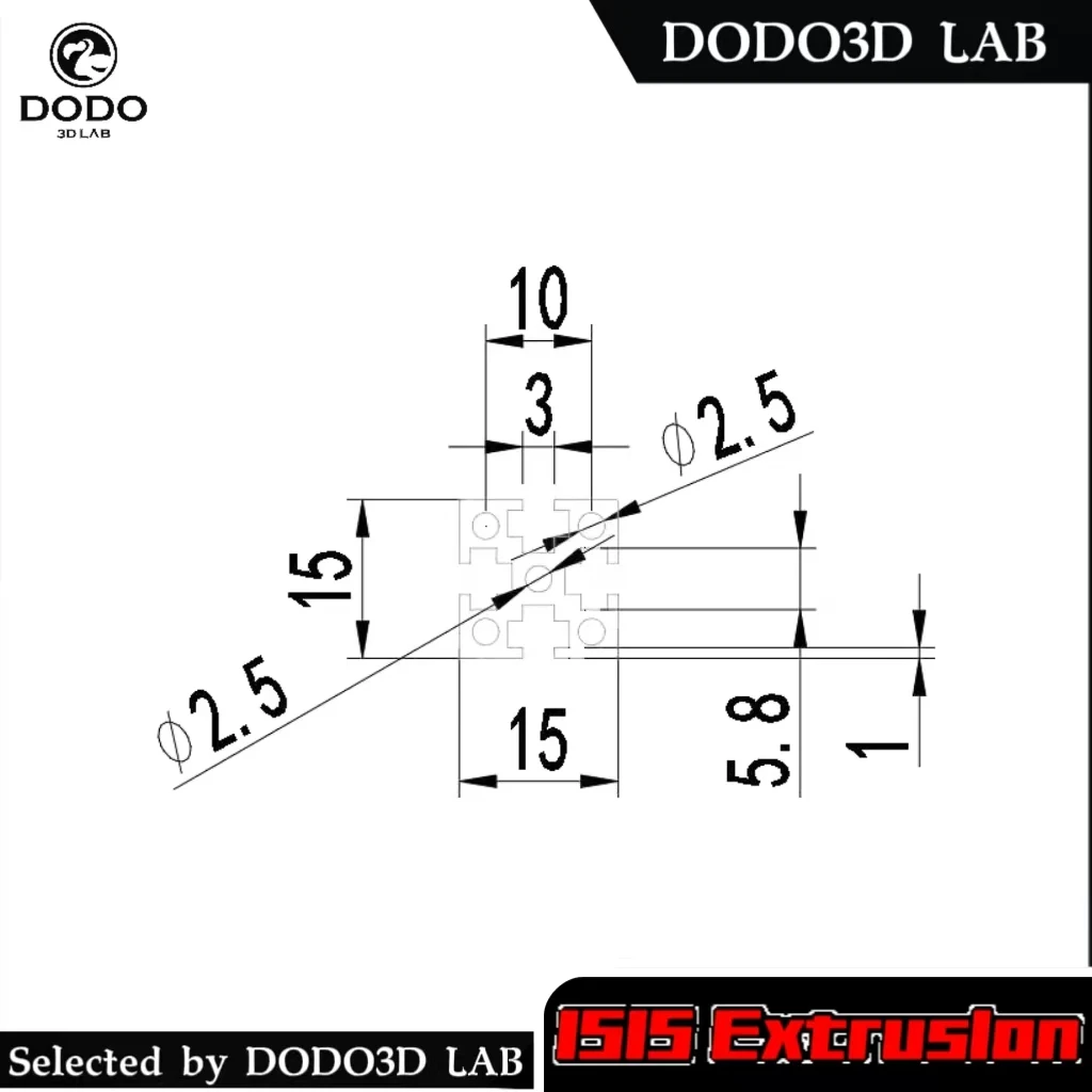 CNC 3D Printer Parts 1515 Aluminum Profile European Standard Anodized Linear Rail Aluminum Profile 1515 Extrusion 1515 cnc part