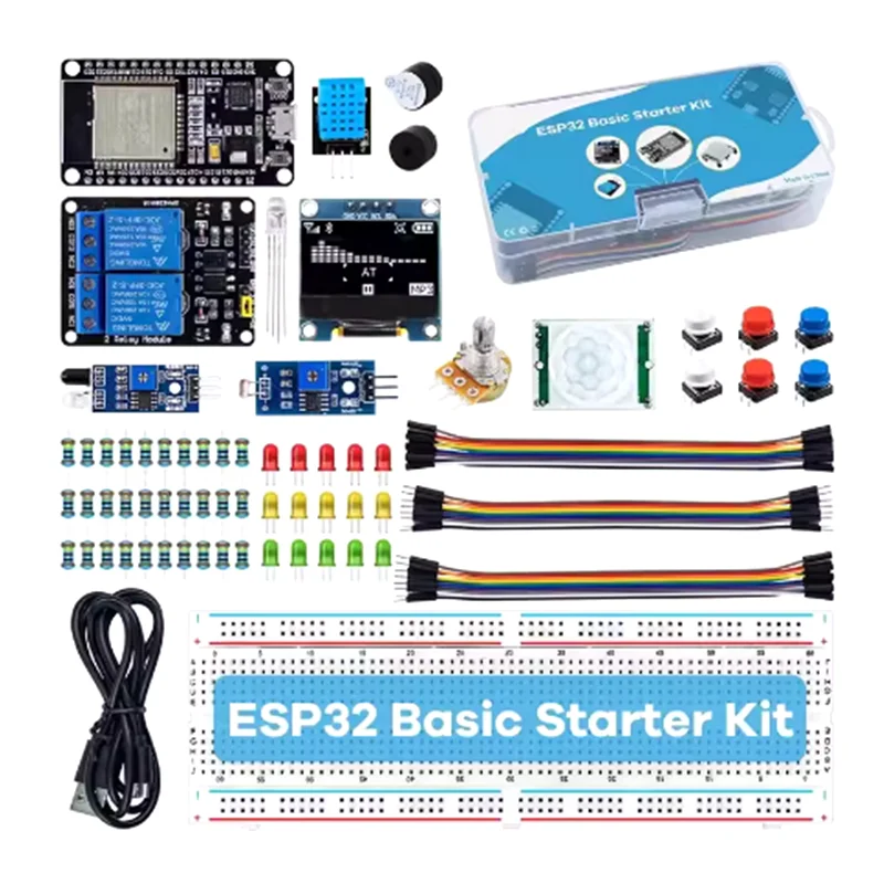 

Basic Starter Kit for ESP32 ESP-32S WIFI I OT Development Board for Arduino Project Learning Kit with Tutorials