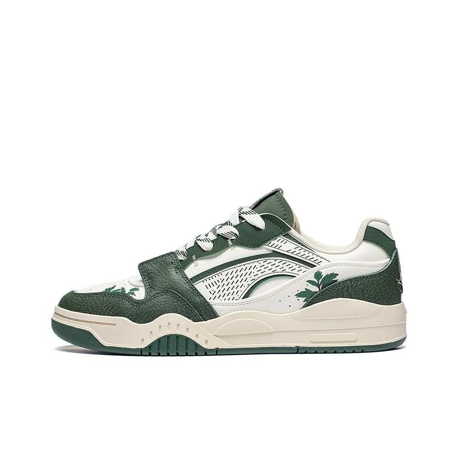 Li Ning Yuebai Skateboard Shoes Unisex Low Top Green AGCS427-11