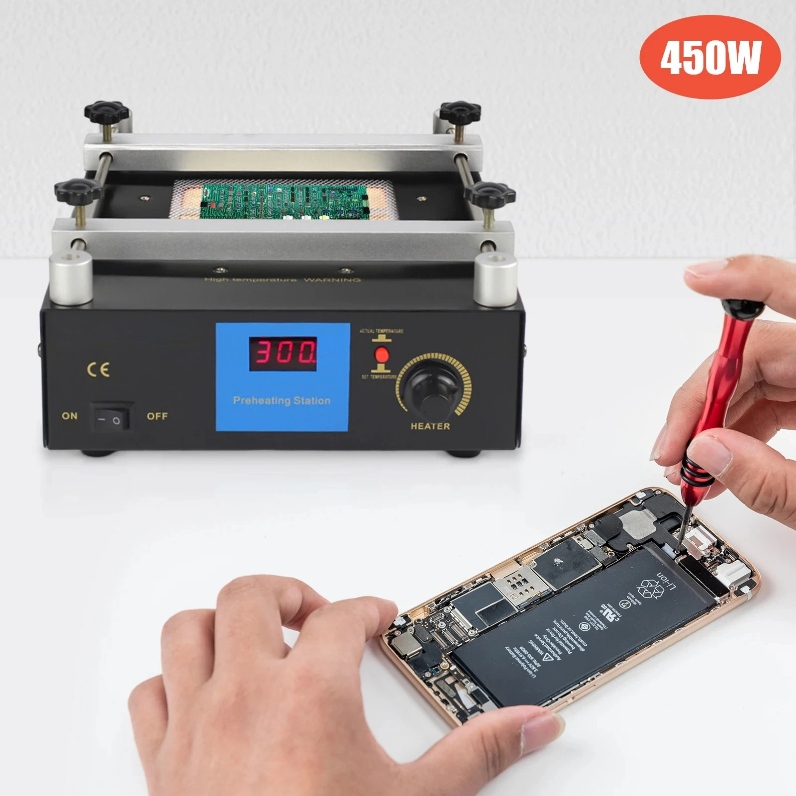 

853A Инфракрасный стол предварительного нагрева, цифровая паяльная станция, паяльная станция для материнской платы с предварительным нагревом BGA