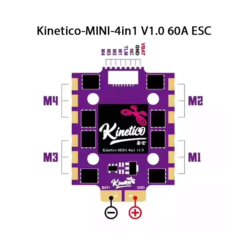AvaCoreKinetico 60A 4in1 ESC 32.10 Firmware High Performance For FPV Racing Drone Competition