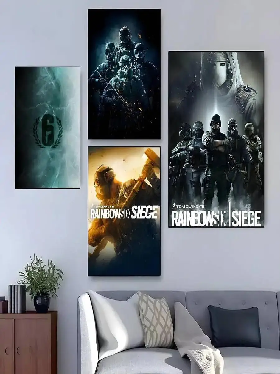 توم كلانسيز قوس قزح ستة الحصار HD ملصق الفيلم مقاوم للماء جدار ديكور لغرفة المعيشة بار الجمالية #2