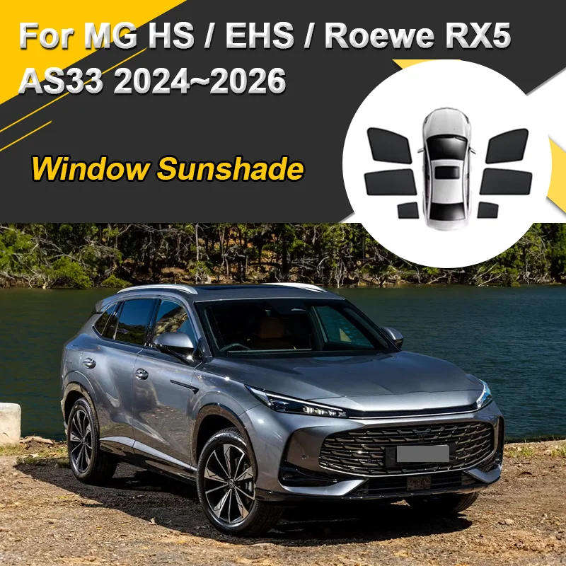 Sun Shades For MG HS EHS Roewe RX5 AS33 2024 2025 2026 Car Sunshades Anti UV Heat insulation Mesh Window Visor Auto Accessories