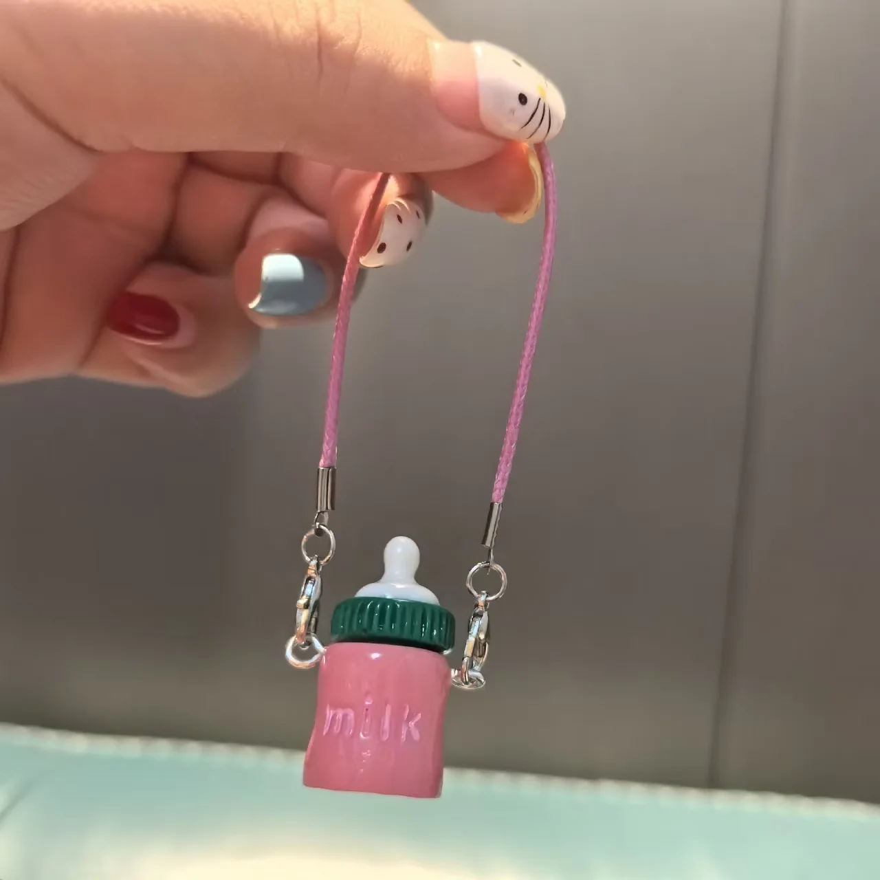 Baby House Mini Wasserflasche, Wasserbecher, Isolierbecher Modell OB1 Labubu Puppenzubehör Miniatur DIY Puppendekoration