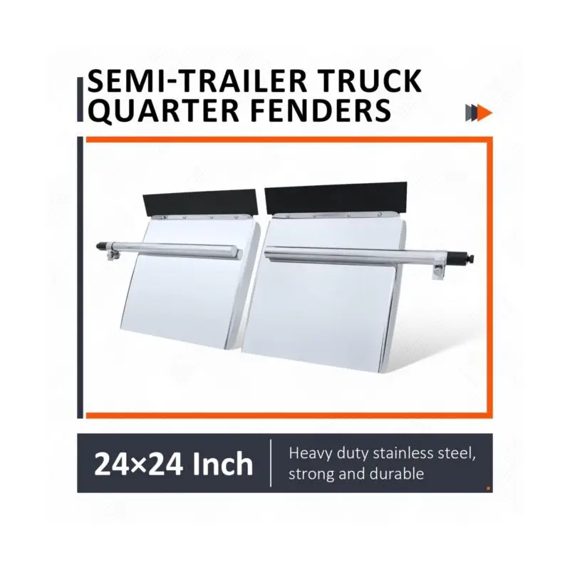 Semi Truck Quarter Fenders Set, 24