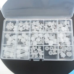 assortment Luer Lock Connector (polyprop) Luer Lock Syringe fitting 75pcs in a plastic box