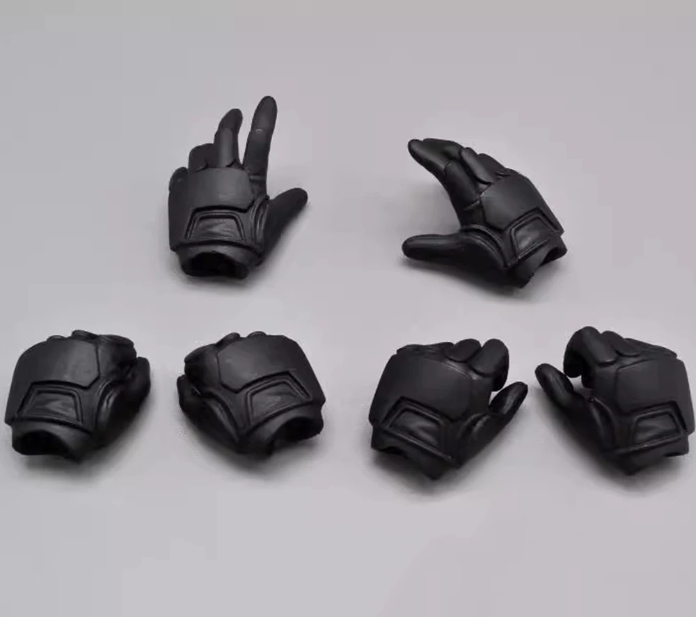 MEDI RAH Mini Toys Model Black Gloved Hand Types Fist 4PCS/SET PVC Material For 12