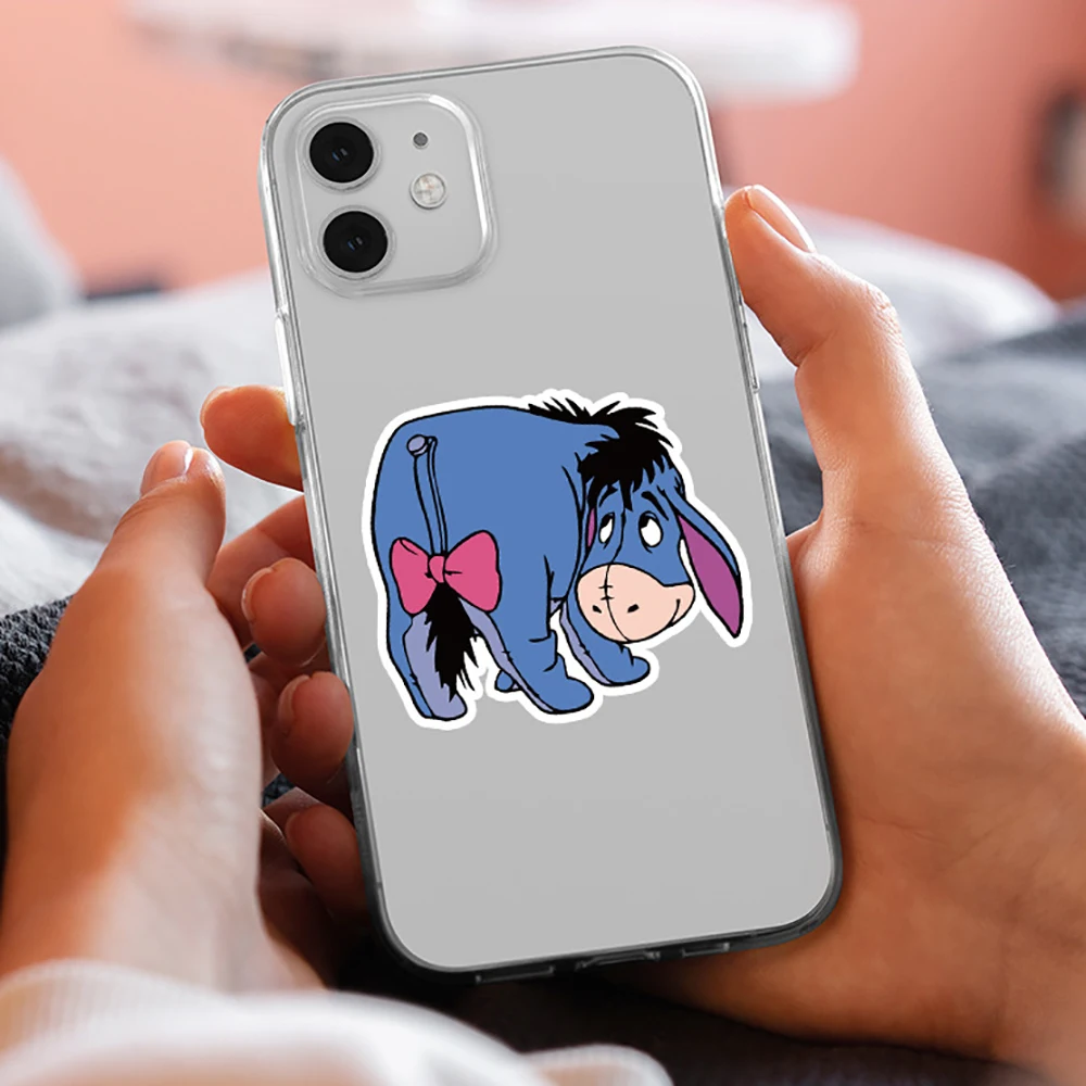 10/30/50PCS Disney Catoon Pooh Bear Eeyore Stickers Cute Tigger Piglet Decals Kids Toys DIY Notebook Laptop Fridge Phone Bike