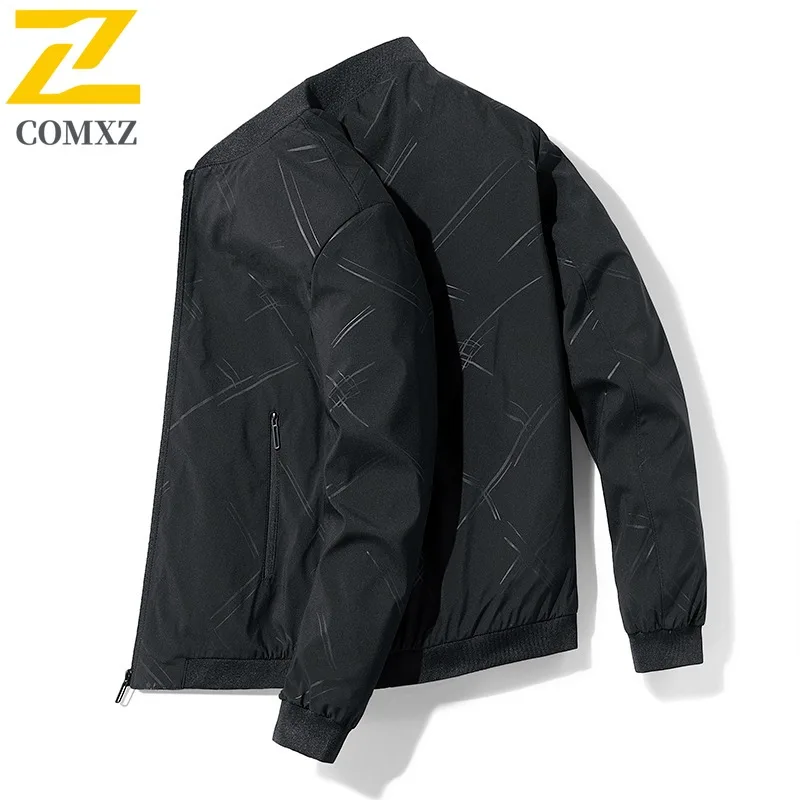 

COMXZ 2025 Men Jacket Casual Spring Wear Handsome Loose Fit Windbreaker Autumn Fashion Street Style Trendy Outdoor Sports Coat