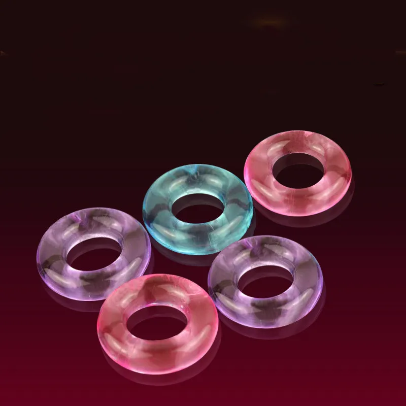 BASICS Triple Clear Cock Ring Set 3pcs Sex Toys Beads Cock Rings Erotic Adult Products Chastity Device Time Delay Penis Rings