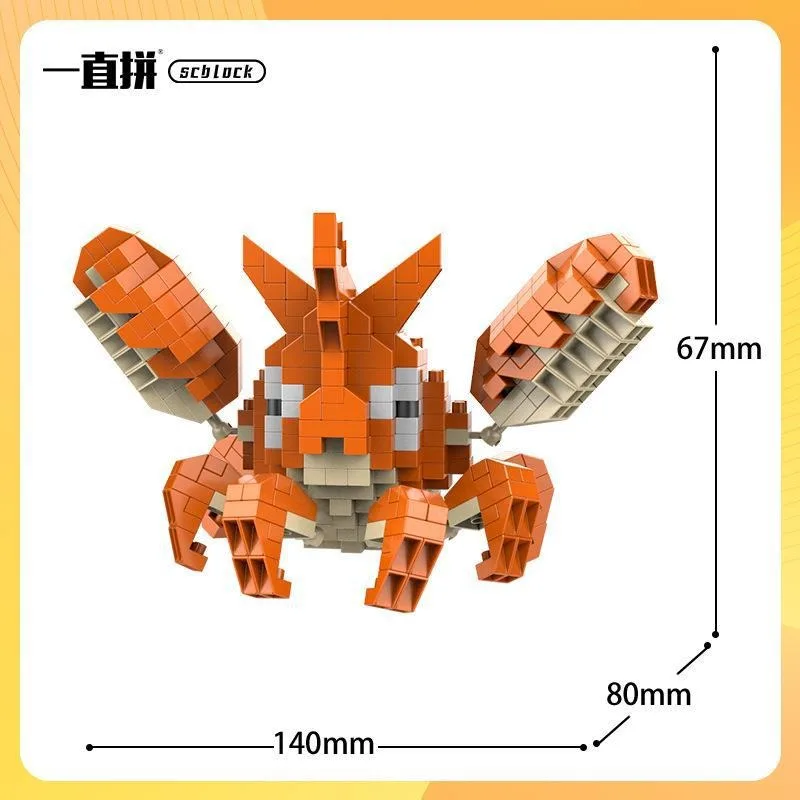 Pokemon Bausteine Kleine Cartoon Mini Block Pikachu Charizard Eevee Mewtwo Anime Montieren Action Modell Puppen Jungen Spielzeug
