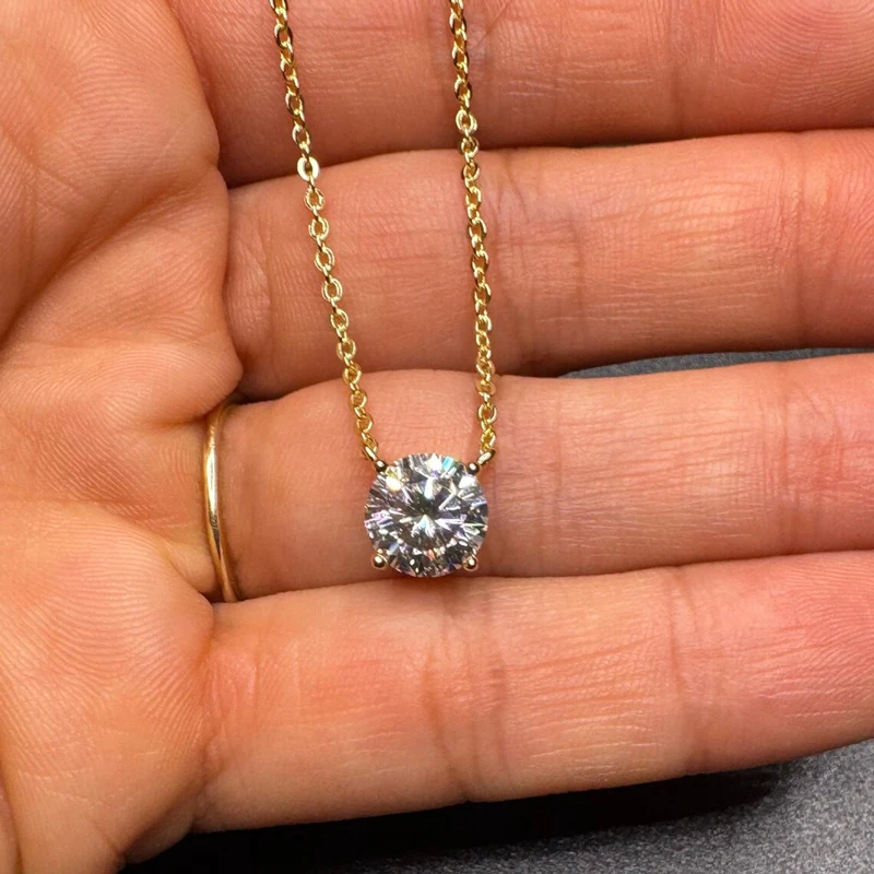 Thumbnail 3 - #80 Latest Moissanite Necklaces Offers