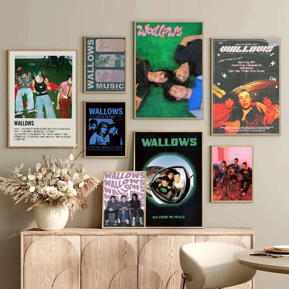 wallows Self-adhesive Art Poster Whitepaper Prints Posters Artwork Aesthetic Art Wall Painting