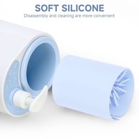 2 in 1 Automatic Pet Foot Washer Silicone Detachable Electric Dog Paw Cleaner Quickly Wash with Soap Dispenser