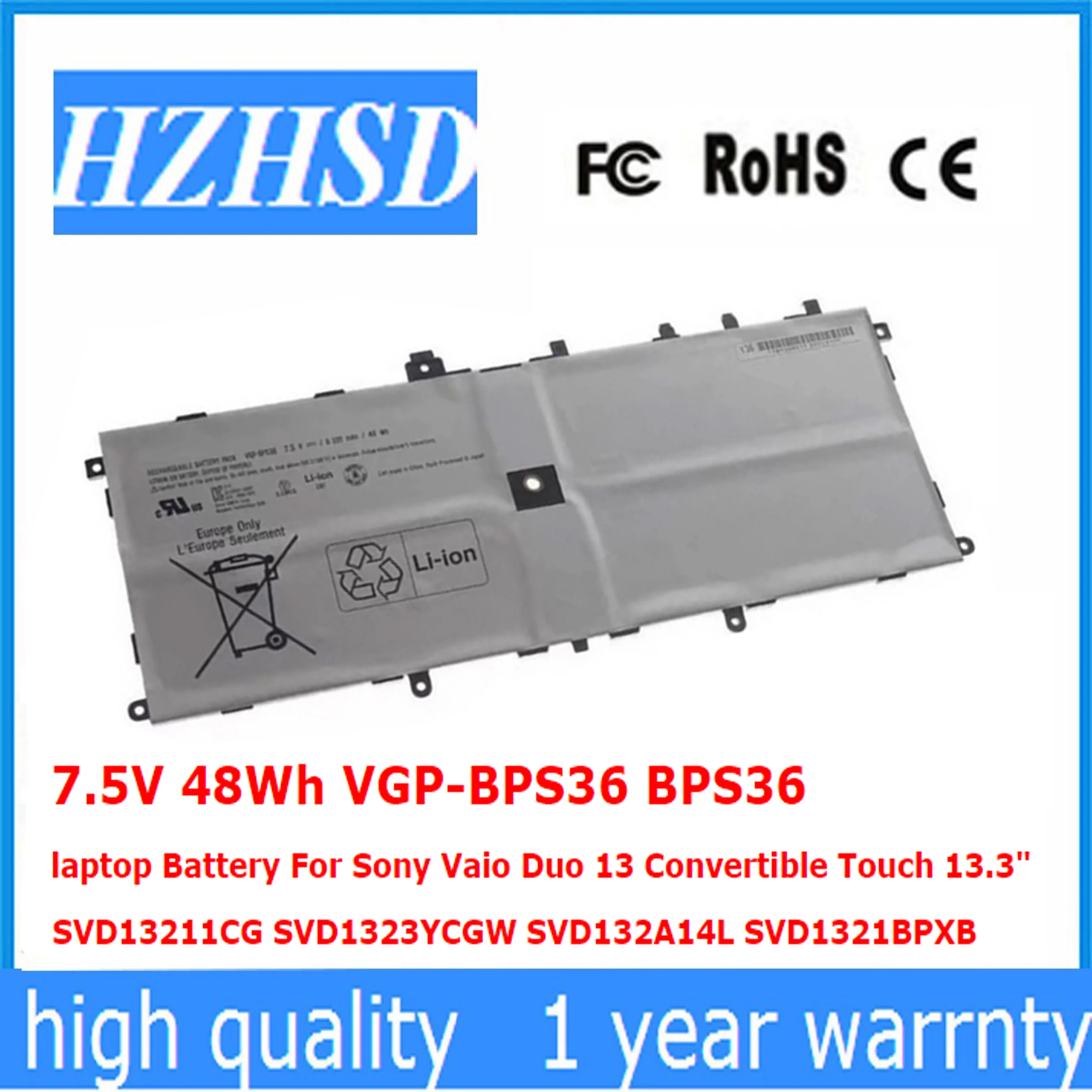 Bateria Original do Portátil para Sony Vaio Duo 13 Toque Conversível Svd13211cg Svd1323ycgw Svd132a14l Svd1321b Vgp-bps36 Bps36 133 em
