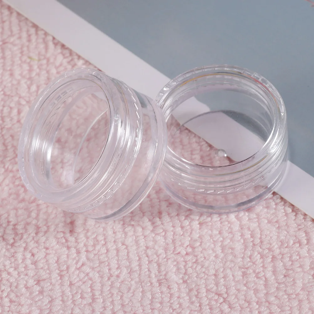 

80pcs Empty Plastic Round Pot Jars Storage Containers Leakproof With Lid For Creams Liquids Nail Polish Travel Durable