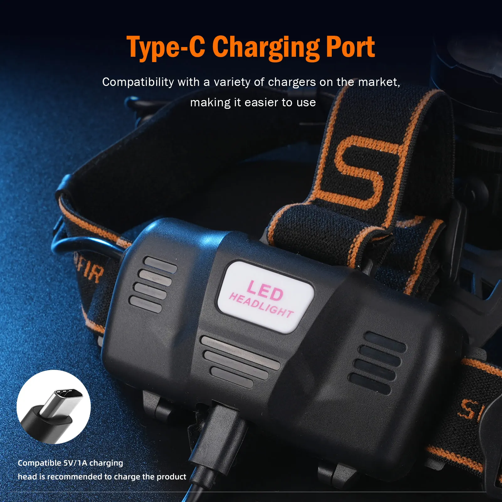 2025 SUPERFIRE HL107 Powerful Headlamp 7 LED Headlight Rechargeable Head Flashlight 18650 Battery Sensor Fishing Camping Light - Image 4