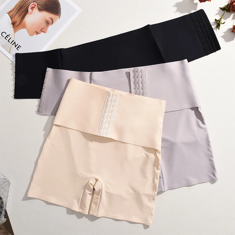 ارتفاع الخصر سراويل النساء التخسيس بعقب رافع مبطن الورك ملابس داخلية محدد شكل الجسم السراويل الفخذ أنحل ملابس داخلية سراويل زلة قصيرة #5