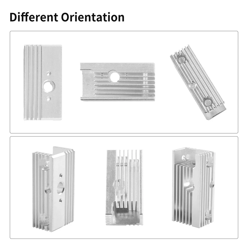 

2Pcs Heatsink For Sprite Extruder Pro Cooling Block Heat Sink For Ender3 S1 Plus Pro/CR10 Smart Pro/Sermoon V1 Pro Easy Install