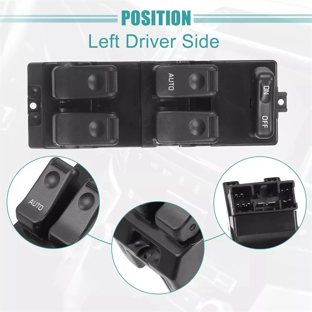 ​LHD Master Electric Power Window Control Switch Regulator for Mazda MPV Protege 1996 1997 1998 BC8E-66-350A B01A-55-350D