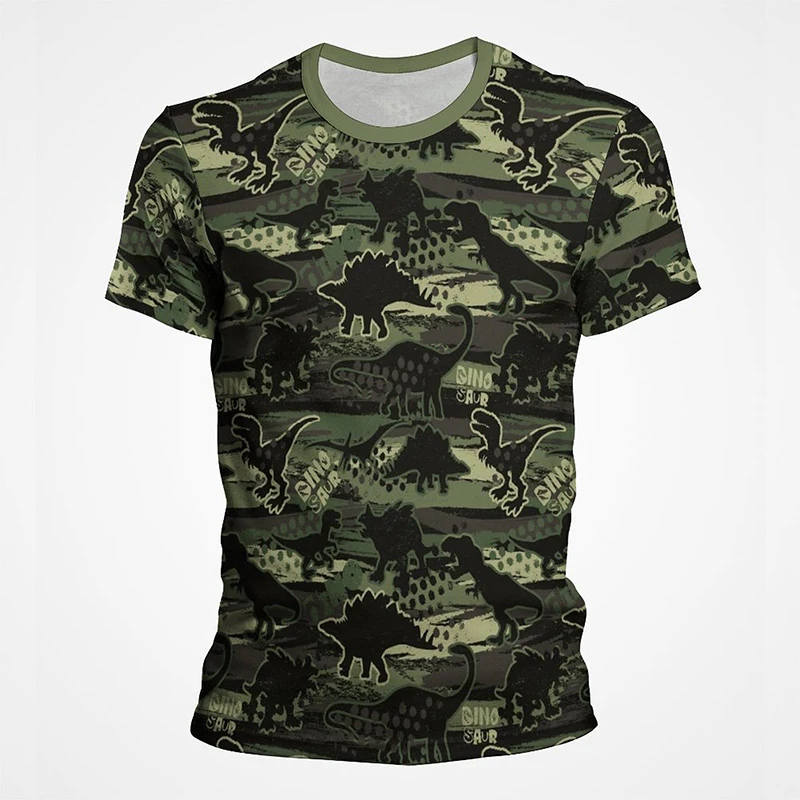 Camouflage T-Shirt Men Clothes Outdoor Fashion Casual O Neck Short Sleeve Tee Summer Streetwear Oversized Sport Military T Shirt