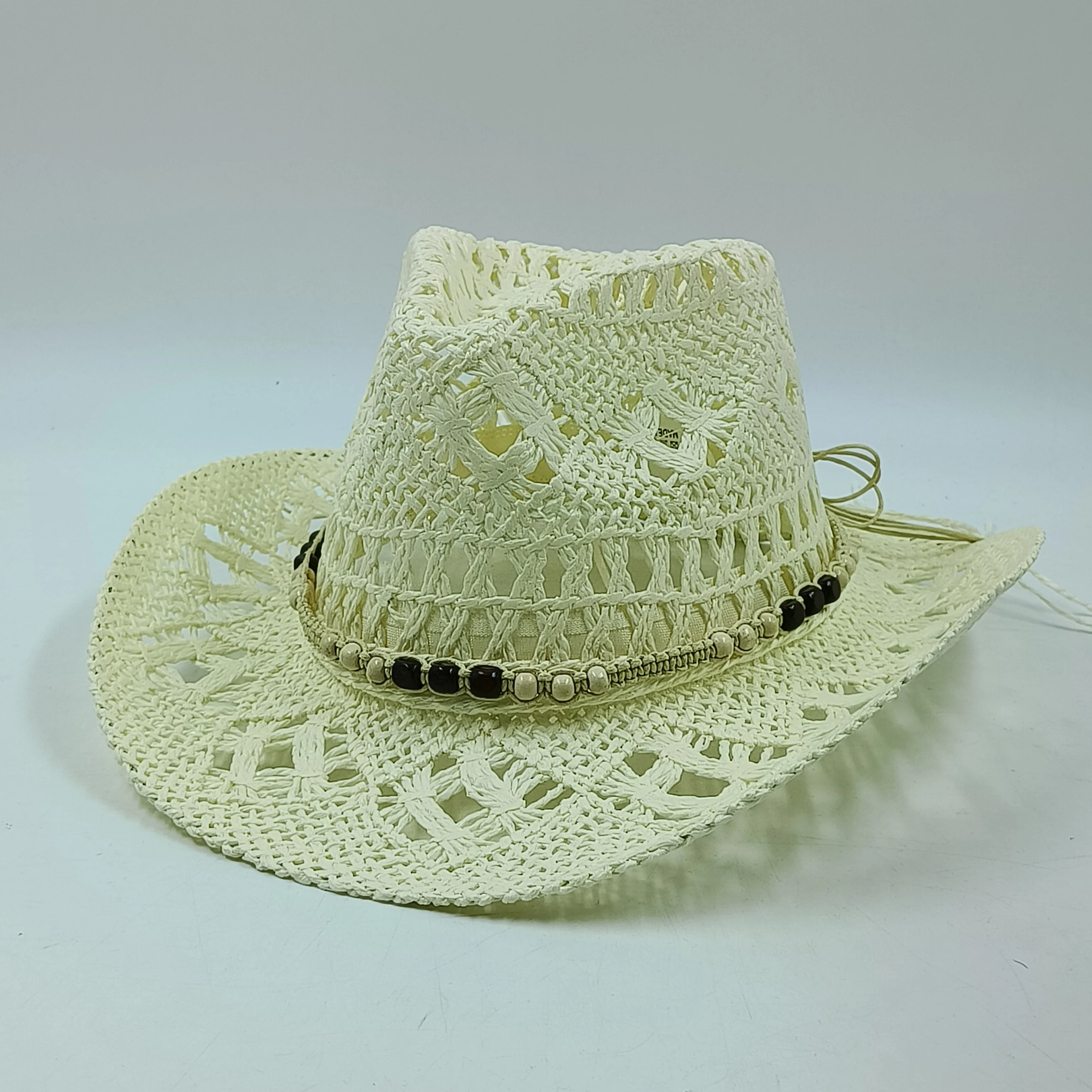 Western Cowboy Straw hat women Fashion Large Brim nature straw hat summer retro cowboy Sunshade Jazz Hat sombrero vaquero hombr