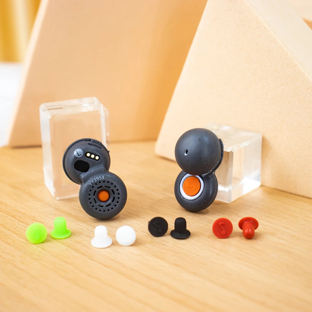 5 Pairs Noise Isolation Earbuds Studs Silicone Ear Studs Earrings Dustproof Ear Tips for Sony LinkBuds WF-L900 Wireless Earphone