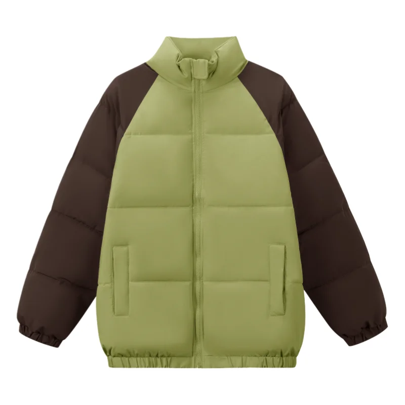 

New Autumn Winter Fashion Couple's Cotton-padded Jacket for Outdoor Casual Cycling Men Stand-up Collar Warm Windproof Loose Coat