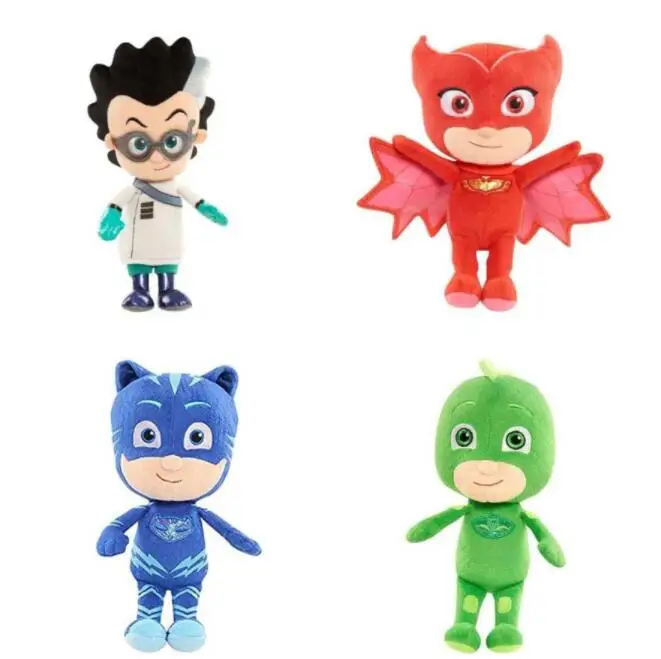 20CM PJ Catboy Owlette Gekko Romeo Cartoon Collection Figures Children Masks Plush Doll Juguete Kids Birthday Gift Christmas Toy