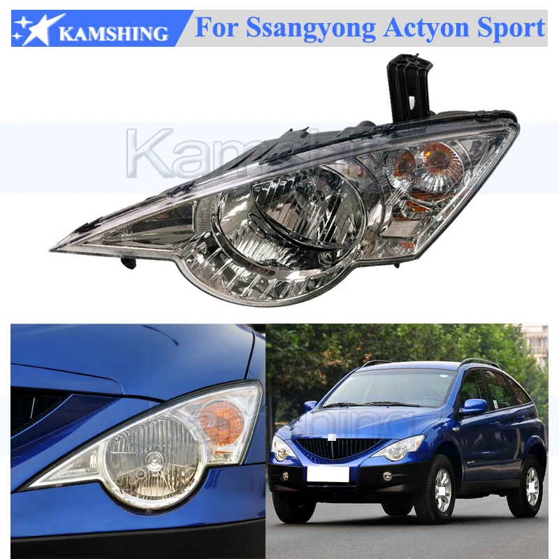 

Передняя фара Kamshing для Ssangyong Actyon Sport 2006-2011, фара, автомобильная фара, передний указатель поворота