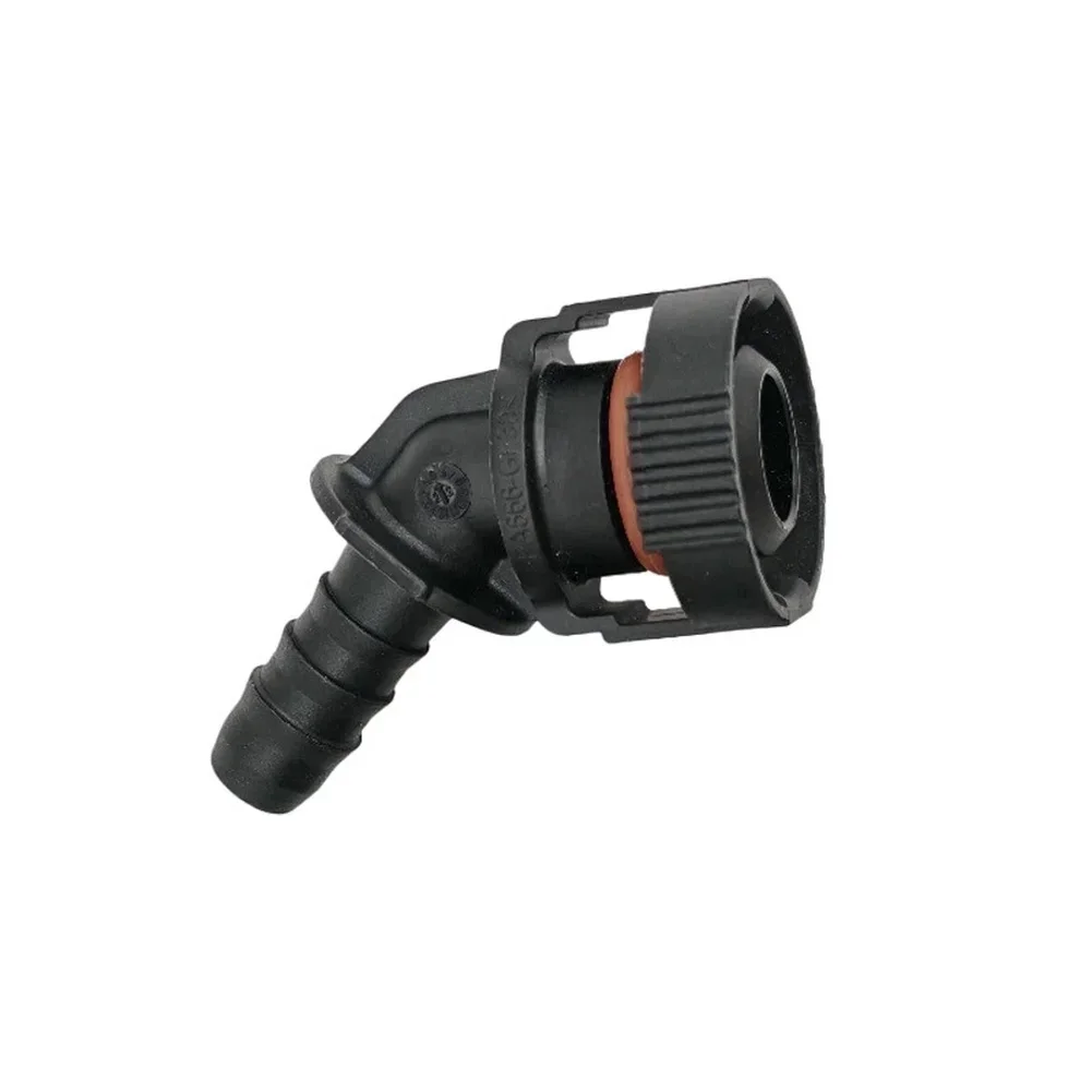 45 Degree For Exhaust Pipe Quick Connector Fittings For Automotive Plastic Female Coupler 2 Pack Compatible With 14.3mm Hose