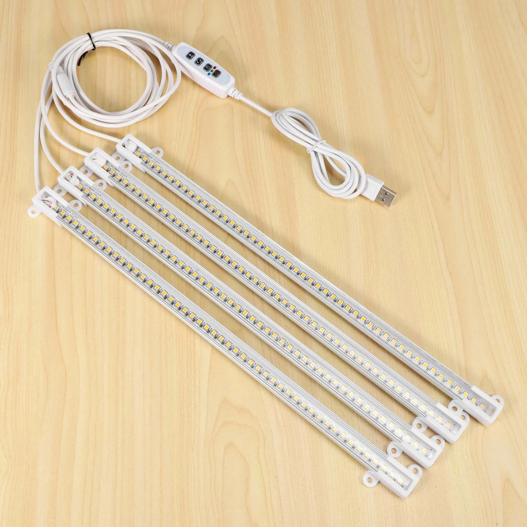 B03C-LED Strip Lampu Tumbuh Tanaman, Lampu Tumbuh Spektrum Penuh untuk Tanaman Dalam Ruangan dengan Timer Nyala/Mati Otomatis 3/9/12 Jam, 192 LED