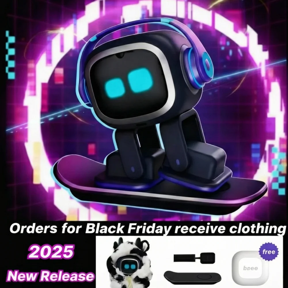 

EMO AI Desk Robot Companion | ChatGPT Enabled Voice Commands & Dancing,Interactive AI Robot Pet with Personality,Holiday Gifts