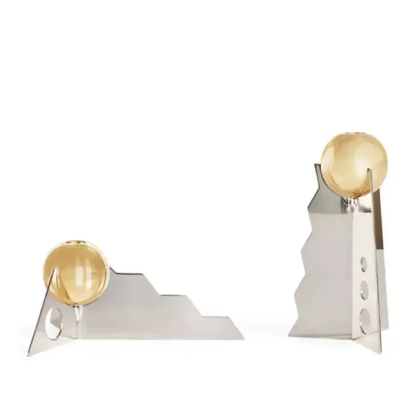 Modern Minimalist Candle Holder Futuristic Design Decor for Living Room Hotel Entrance Desktop Ornament Home Decoration Piece
