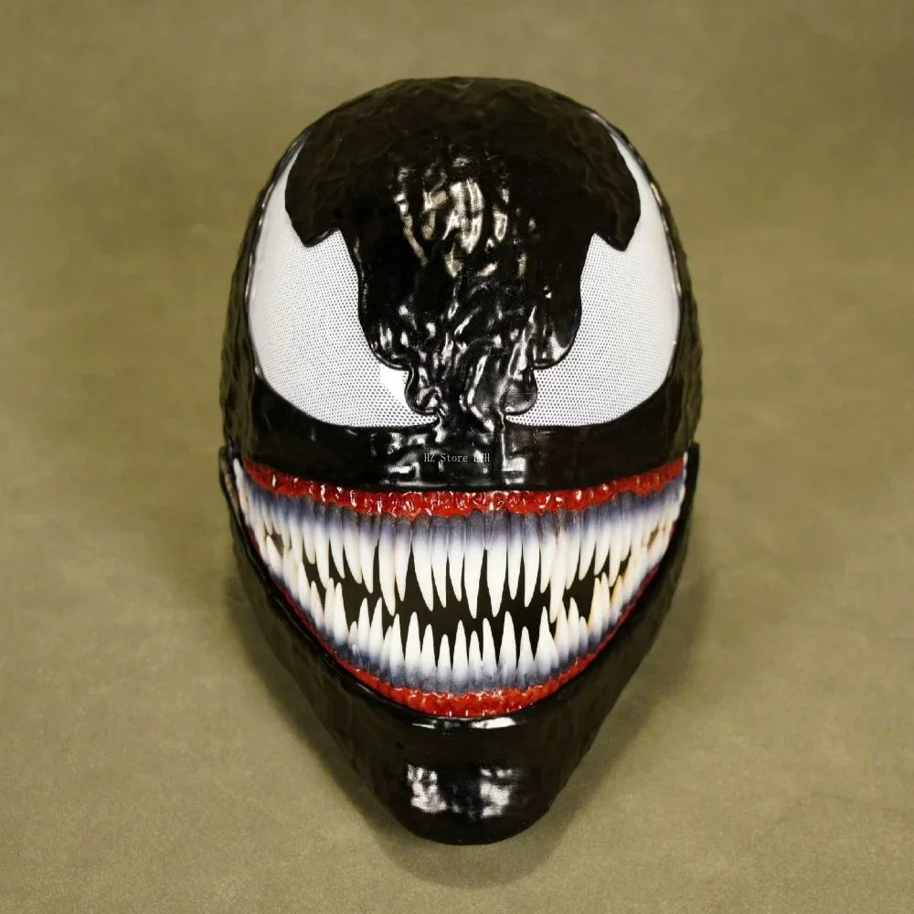 Marvel Venom Mask with Movable Jaw &Magnetic Back Headshell  1:1 Customized Venom Helmet 3D Printed Quality Cosplay Costume Gift