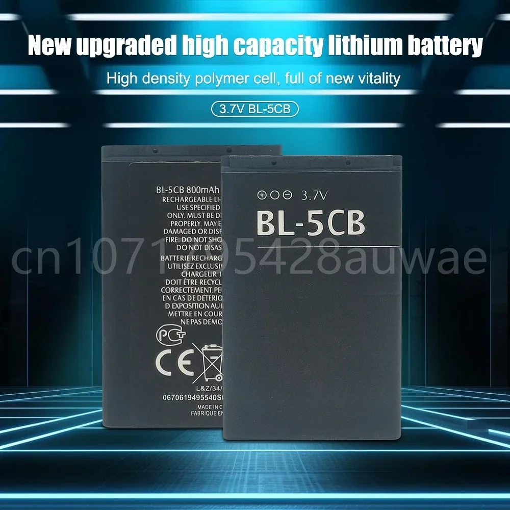 BL-5CB BL5CB 800mAh استبدال البطارية لنوكيا 1616 1800 C1-02 1280 E60 3600 3660 6620 6108 3108 2135 6086 6108 6230