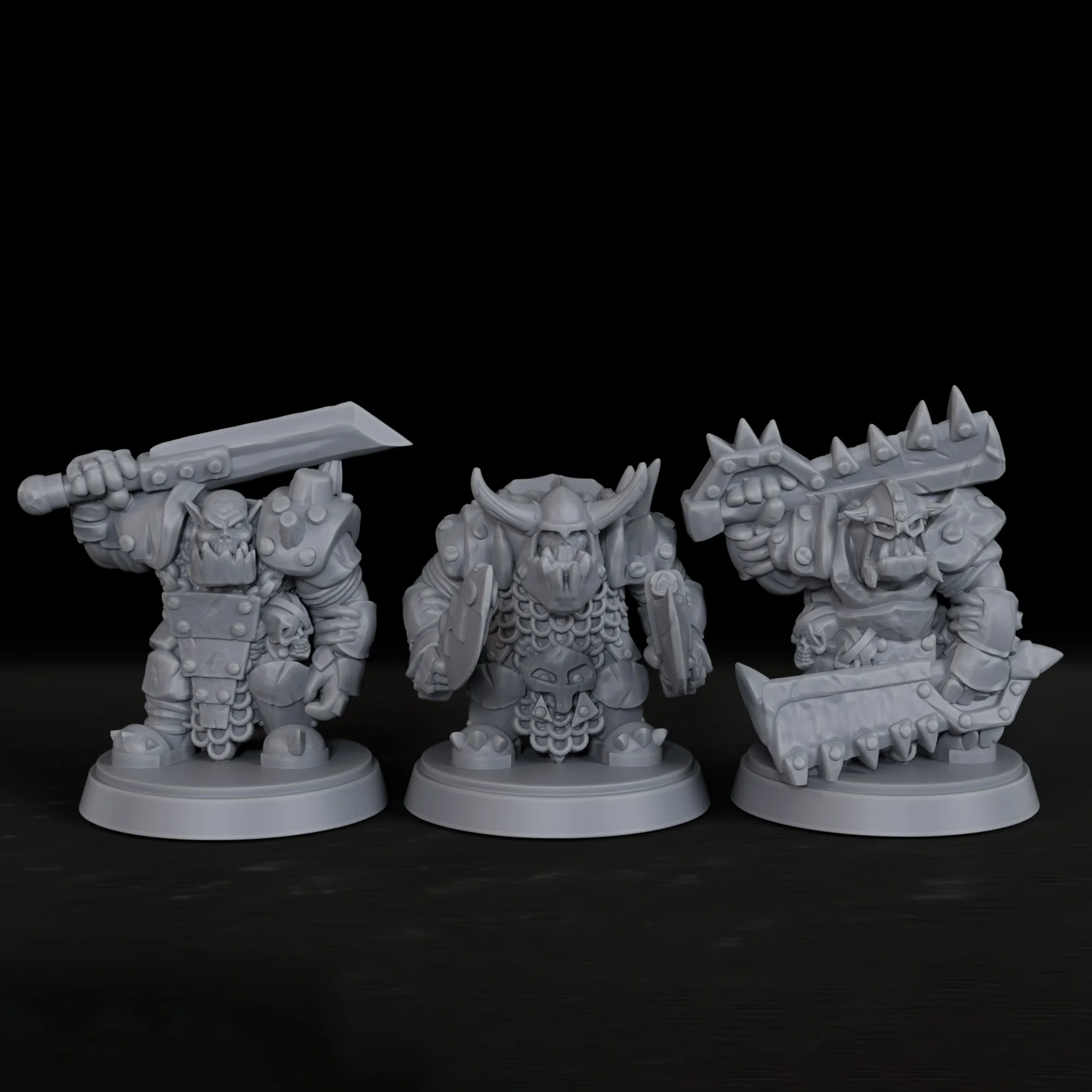 Miniaturas TTRPG de Guerreros Ork, Regalo Coleccionable, Personajes de Fantasía y NPC para Juegos de Mesa RPG, Ork Tradicional