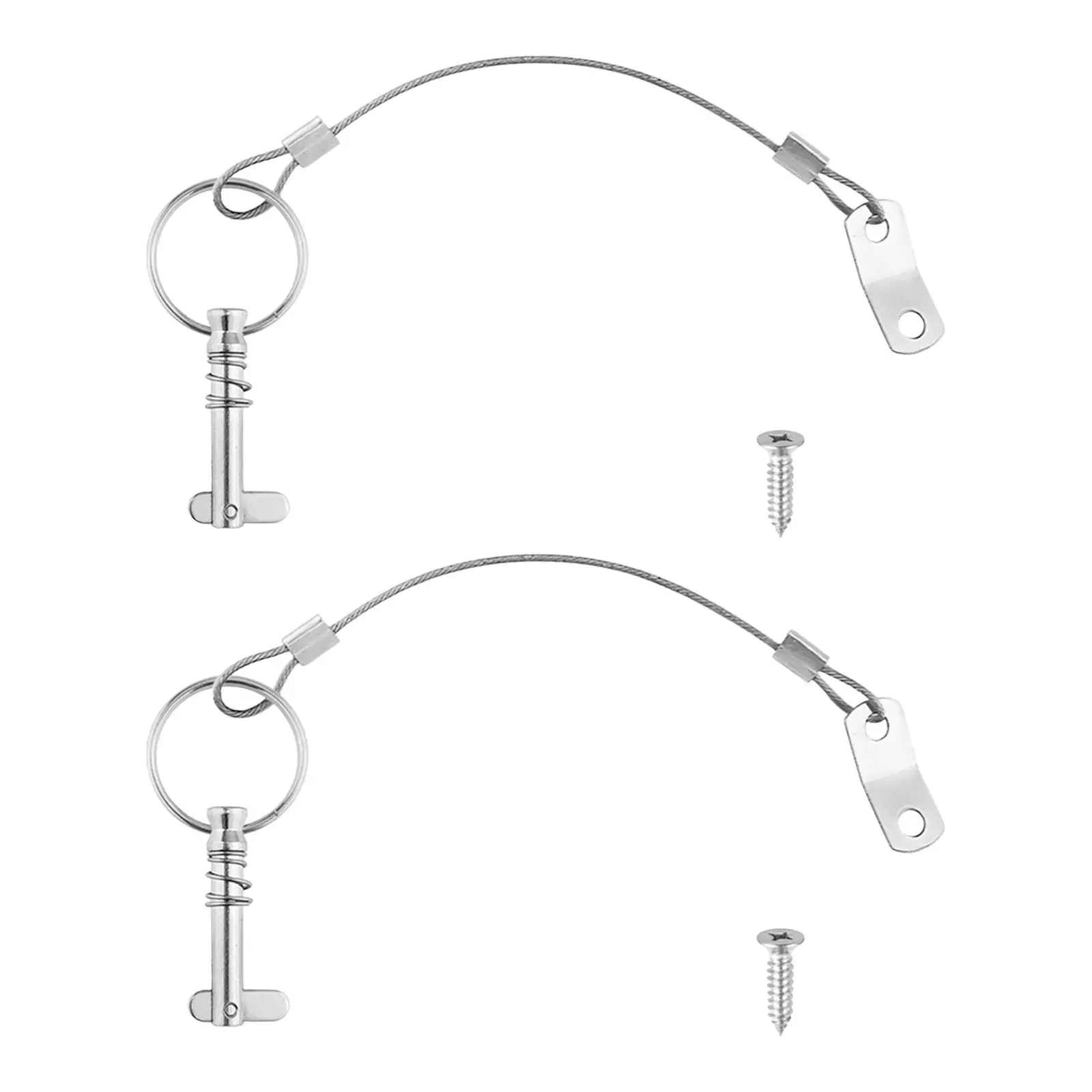 Perni a sgancio rapido da 2 pezzi Cavo per cordino Perni di montaggio per carichi pesanti Perni di bloccaggio