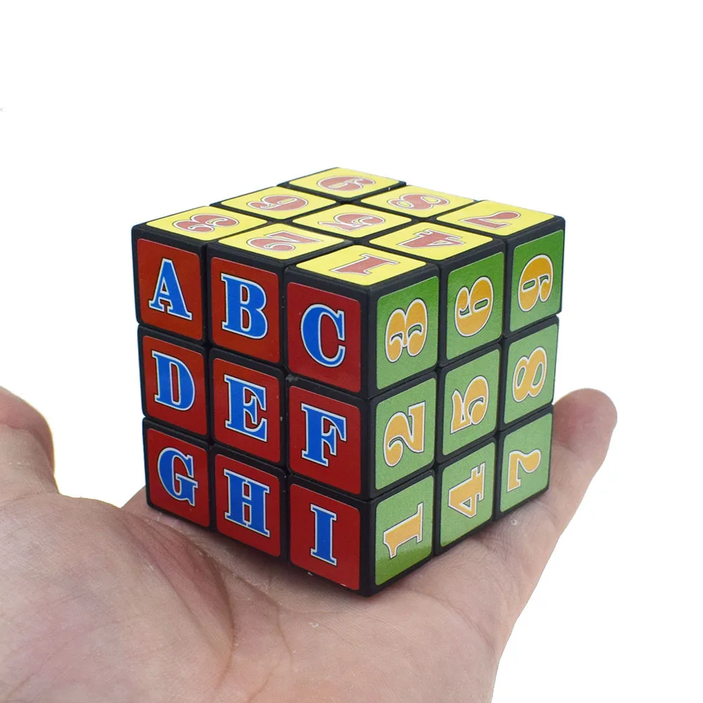 

1 Pcs Children Puzzle Toys Cube Third Order Toys Digital Cube Smooth Cube Toys Children Cognitive Math Toys Kids Birthday Gifts