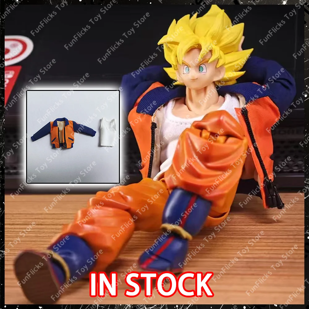 

Dragon Ball Z SHF ssj Super Saiyan Goku Jacket Clothing Clothes Accessories Anime Action Figure Toys Gifts